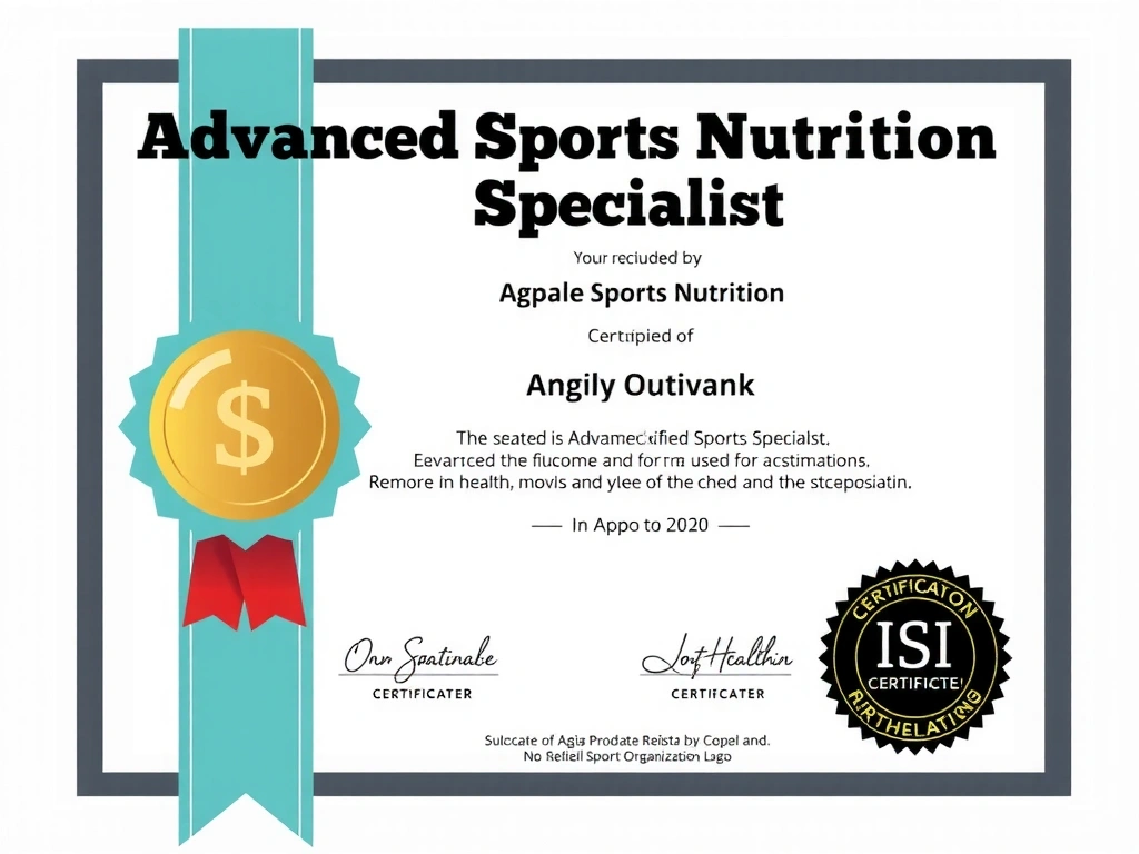 Advanced Sports Nutrition Specialist Certificate